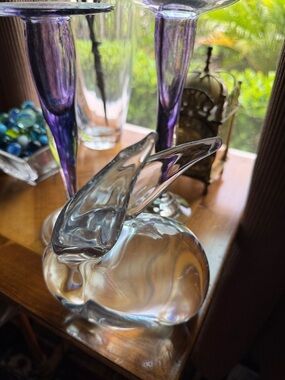 Daum French Crystal Bunny Rabbit